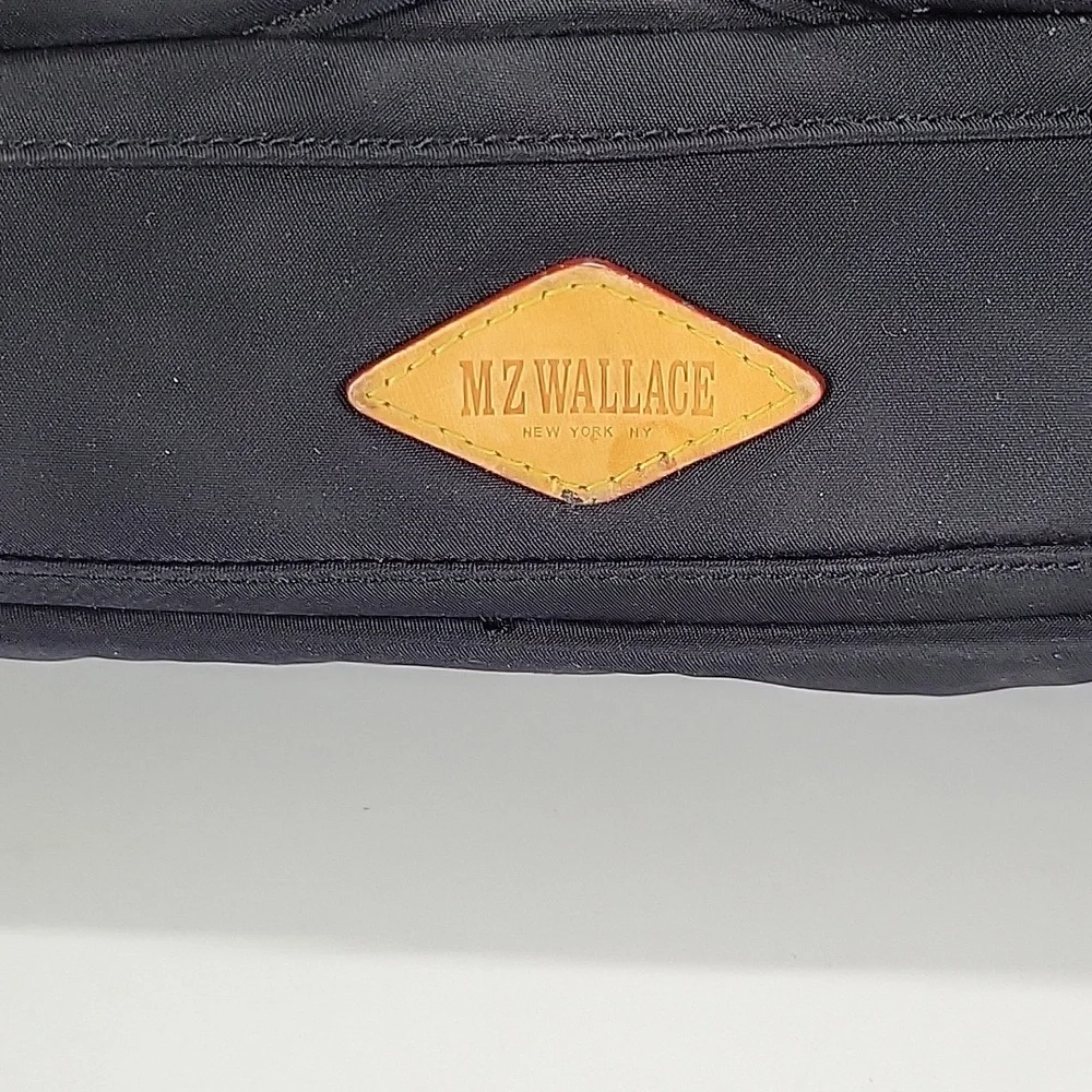MZ Wallace Paige Black Nylon Crossbody Shoulder Bag
